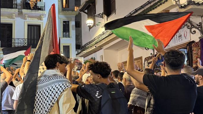 آلاف المغاربة يتظاهرون بطنجة ومراكش رفضاً للإبادة والتجويع في غزة