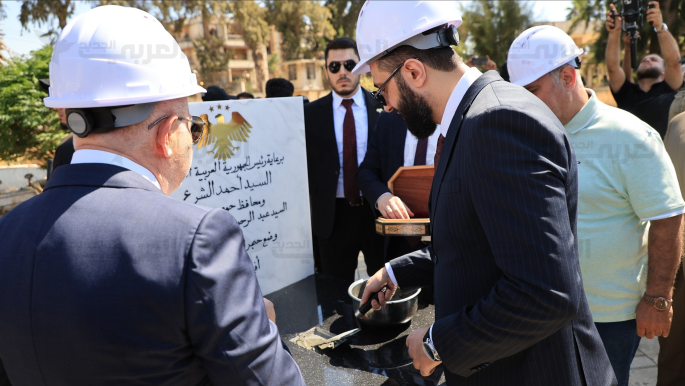 الشرع يزور حمص وحماة ويضع حجر الأساس لمشاريع عمرانية وتنموية
