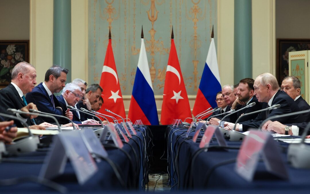 بوتين يشيد بمفاوضات اسطنبول خلال لقاء أردوغان: “حلت معضلات إنسانية”