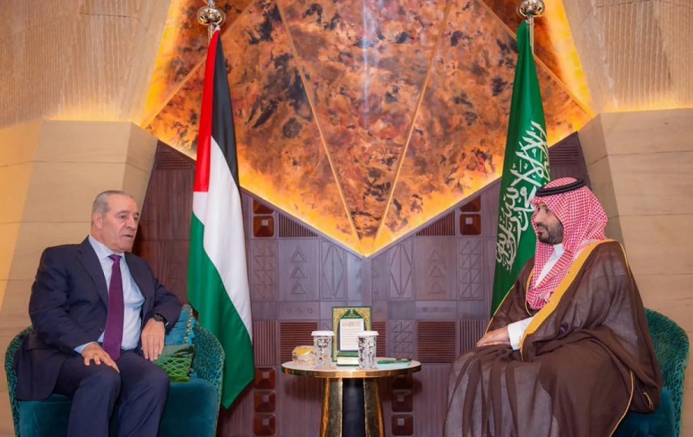 بن سلمان يبحث مع نائب الرئيس الفلسطيني الوضع على الساحة الفلسطينية