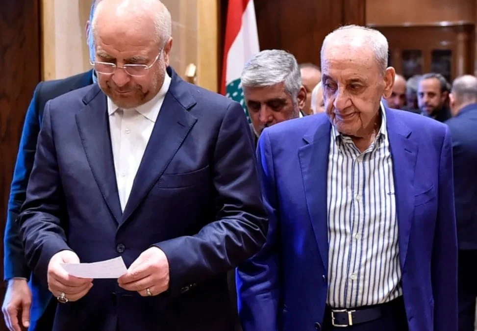 اتصال هاتفي بين قاليباف وبرّي لبحث الوضع في لبنان