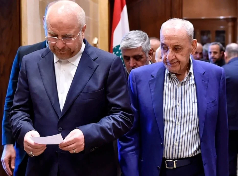 اتصال هاتفي بين قاليباف وبرّي لبحث الوضع في لبنان