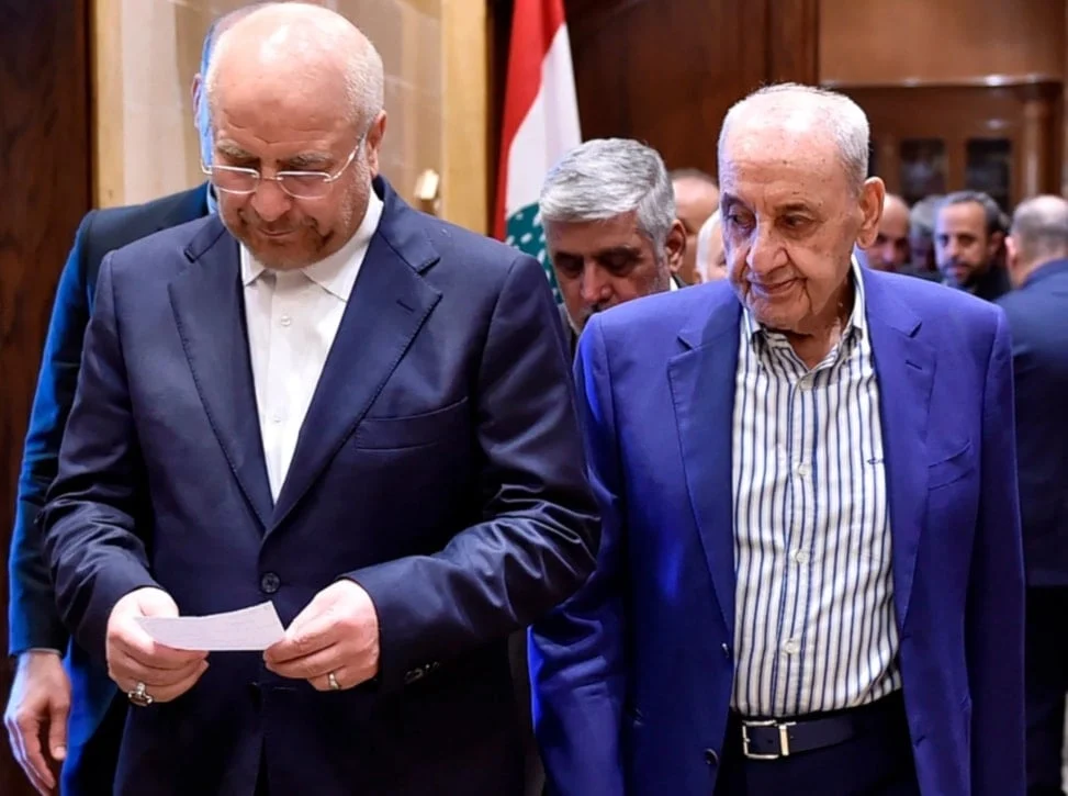 اتصال هاتفي بين قاليباف وبرّي لبحث الوضع في لبنان