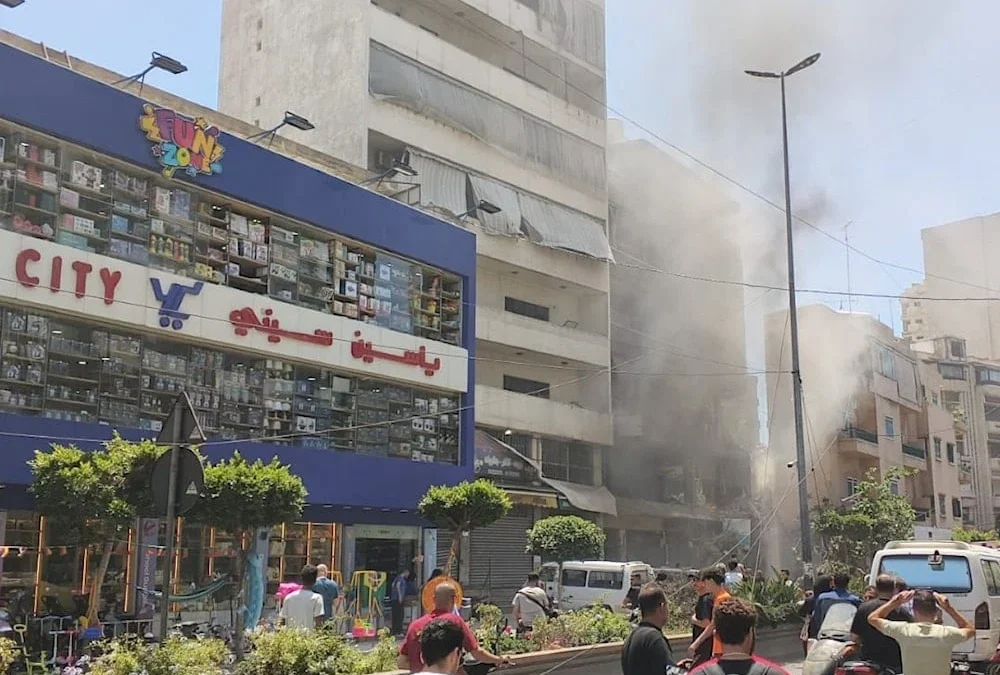 لبنان: شهداء وجرحى في اعتداء إسرائيلي على مبنى في الضاحية الجنوبية لبيروت