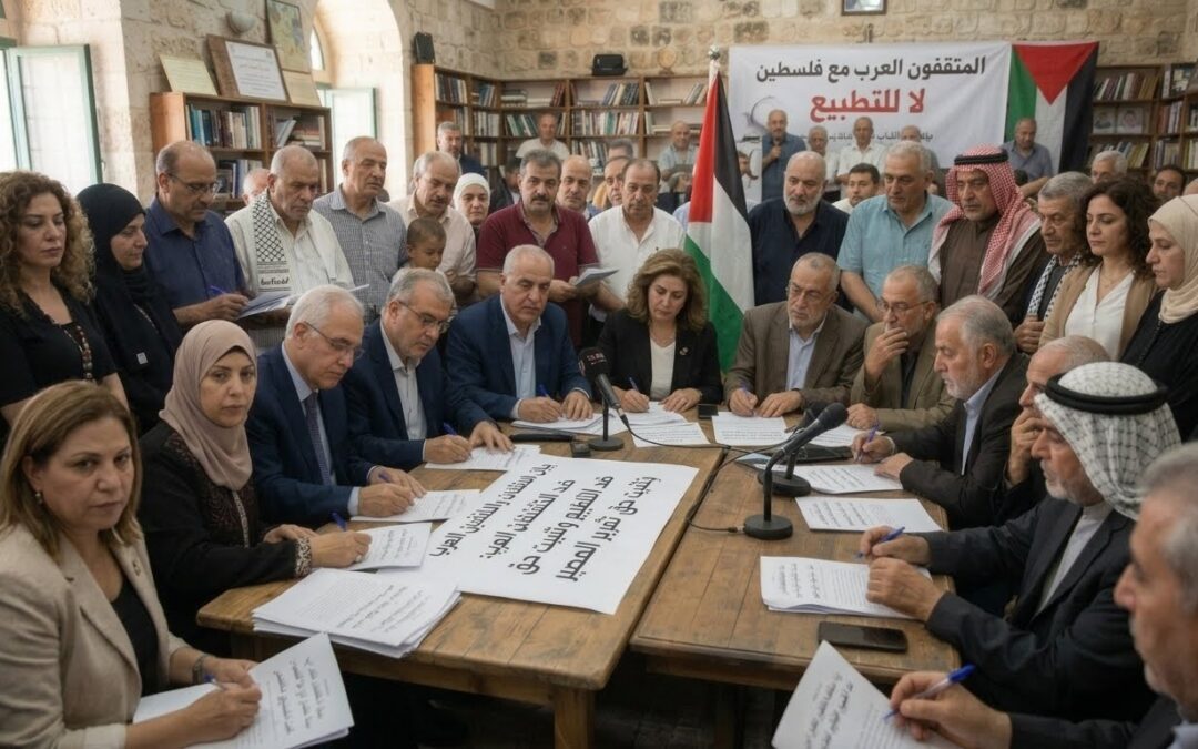 بيان المثقفات والمثقفين العرب: ضد التطبيع ولتثبيت حق تقرير المصير