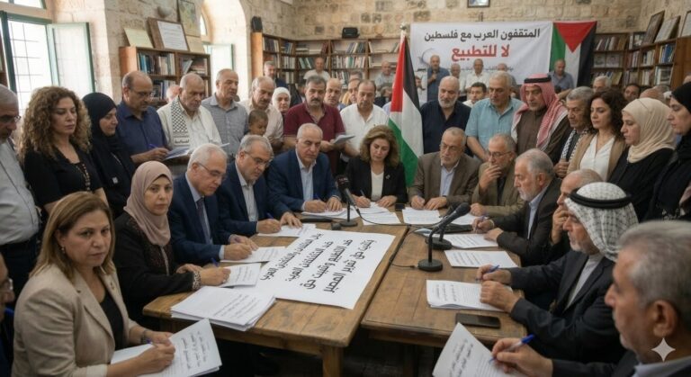 بيان المثقفات والمثقفين العرب: ضد التطبيع ولتثبيت حق تقرير المصير